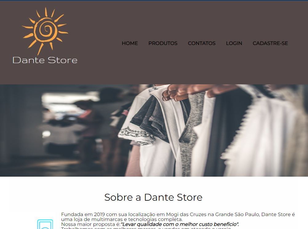 imagem site dantestore